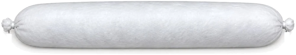 Sorbloft oil-only absorbent sock, 70 mm diameter by 1200 mm, ends flattened and heat-sealed